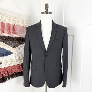 NEW Zara Slim Fit Blazer Graphite Grey Size 46US